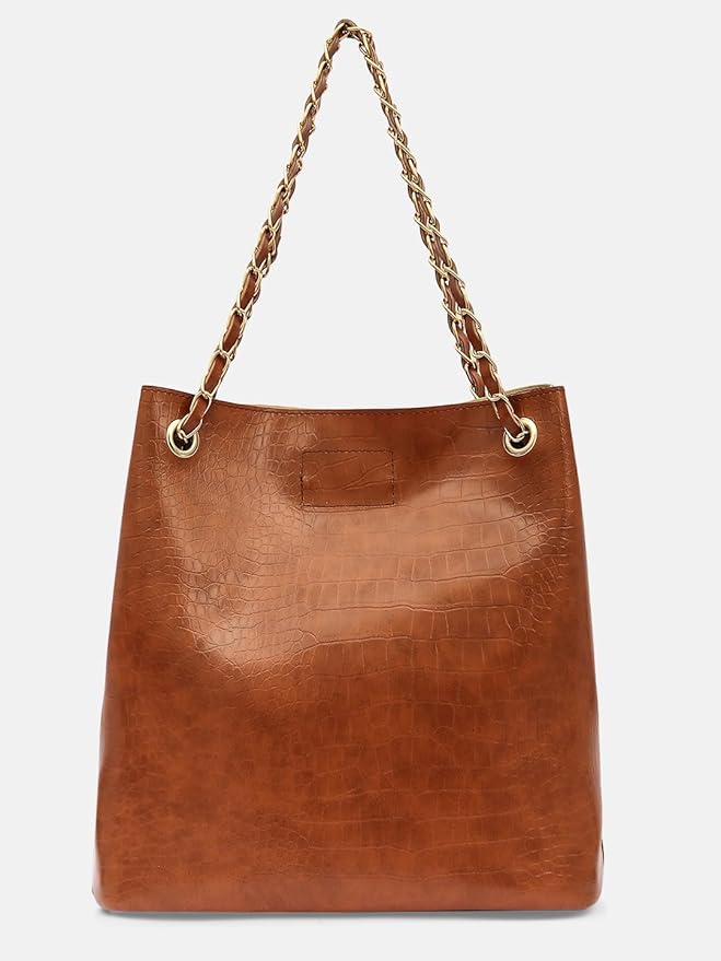 Leather Bucket Bag for Women