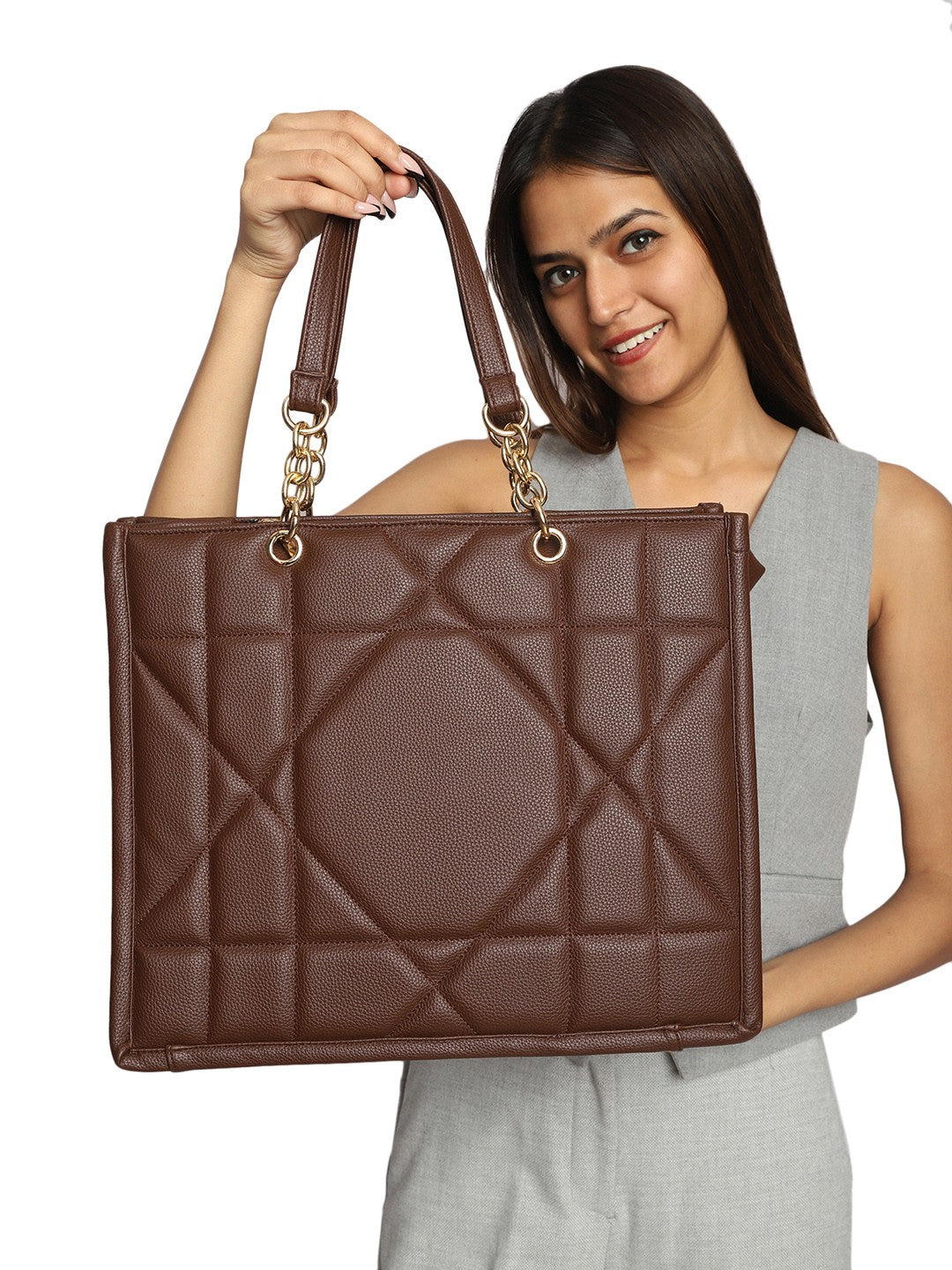 Women Quilted Tote Bag