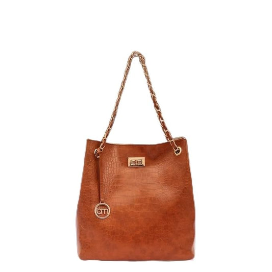 Leather Bucket Bag for Women