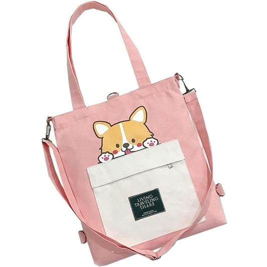 Stylish & Versatile Women's Canvas Tote Bag – 3 in 1 Design