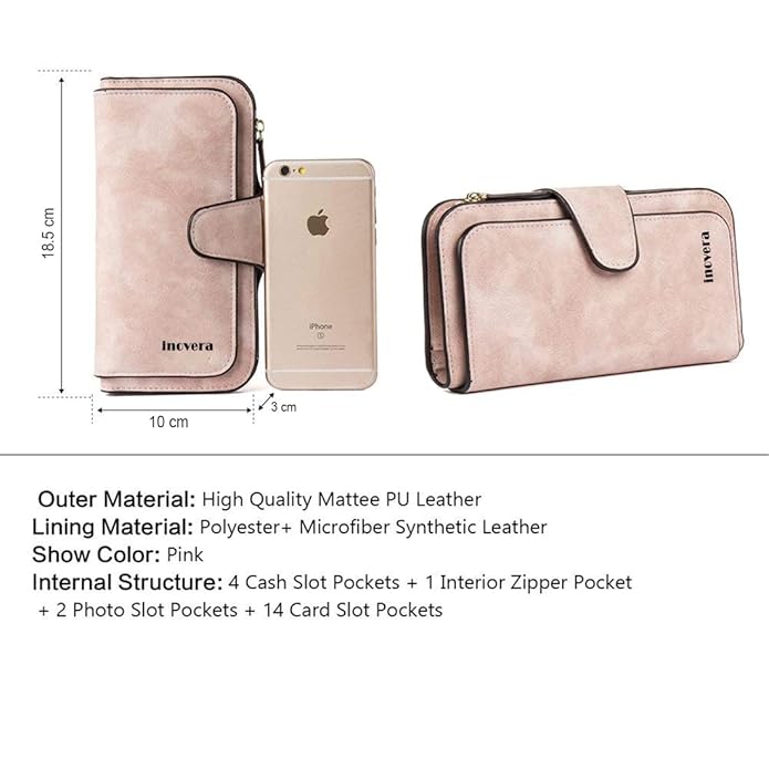 Women's Vegan Leather Tri-Fold Wallet