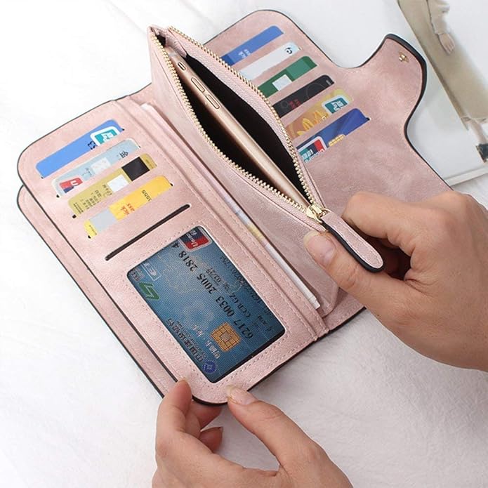 Women's Vegan Leather Tri-Fold Wallet