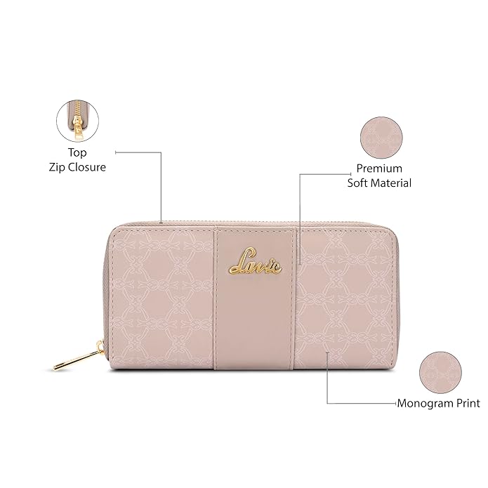 Women Printed Zip Around Wallet