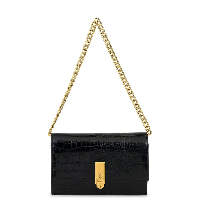 Women Black Shoulder Bag Clutch