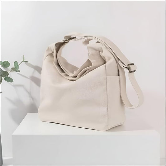 Women's Fortify Style Canvas Tote Bags for Women with Zip
