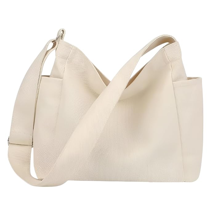 Women's Fortify Style Canvas Tote Bags for Women with Zip