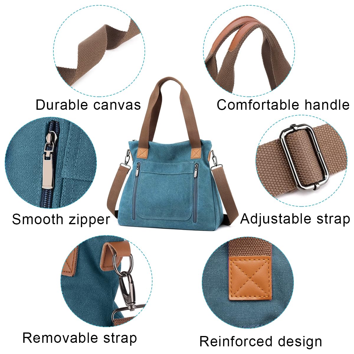Women's Handbags for Women – Canvas Tote Bag
