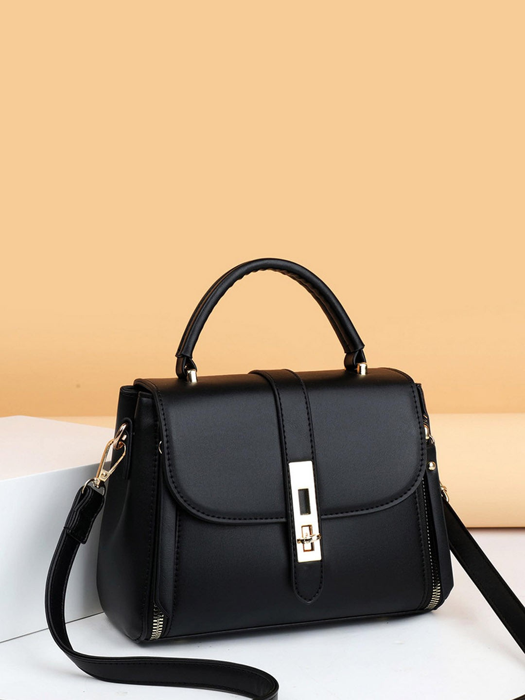 Structured Satchel Bag