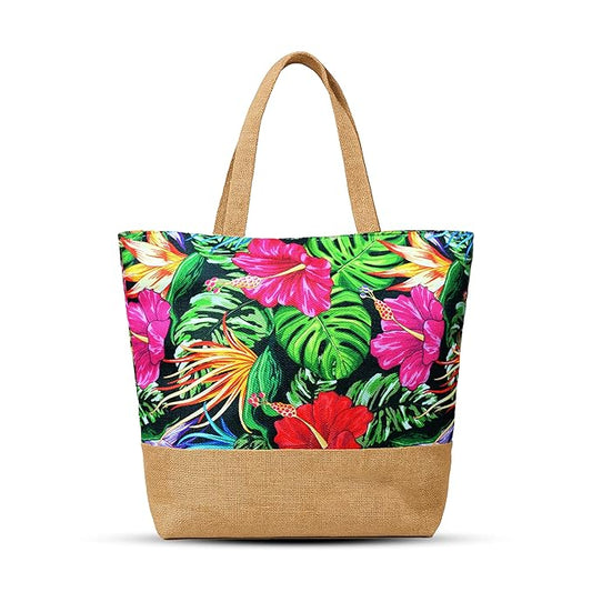 Women's Canvas Zipper Tote Bags