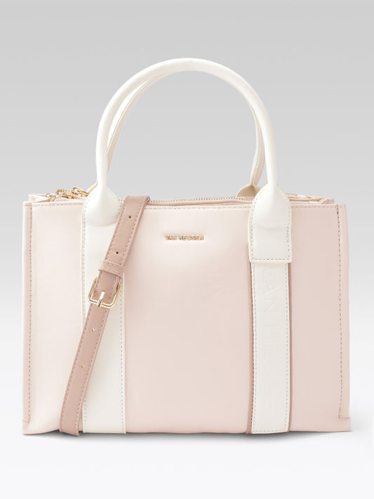 Colour blocked Structured Handheld Bag