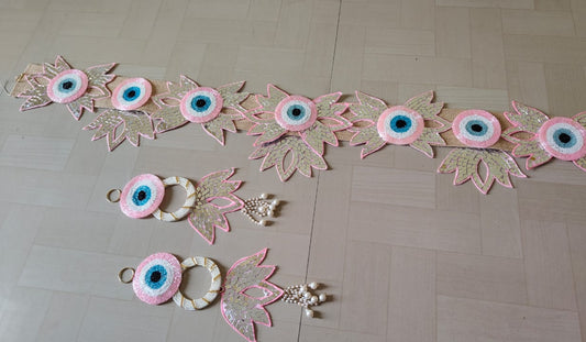 Pink evil eye Toran