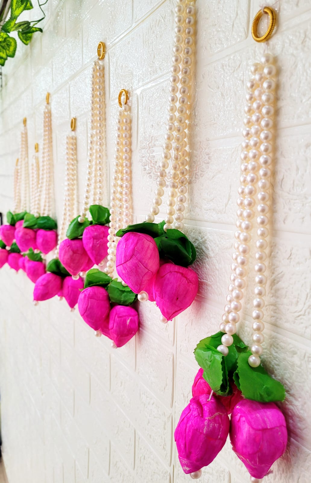 Lotus bud with Pearl Handing(Pack of 10)