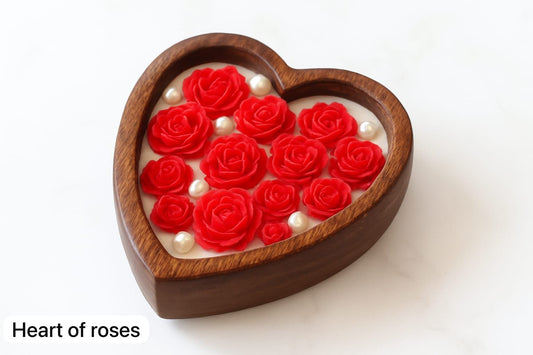 Heart of roses Candle