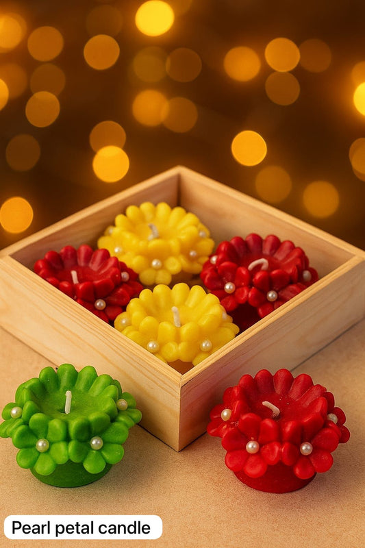 Pearl Petal Candle (4Pc/pack)