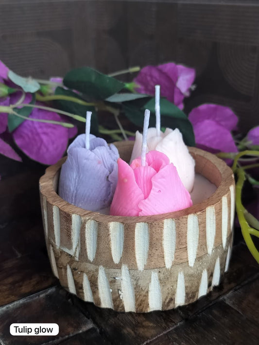 Tulip Glow Candle Set