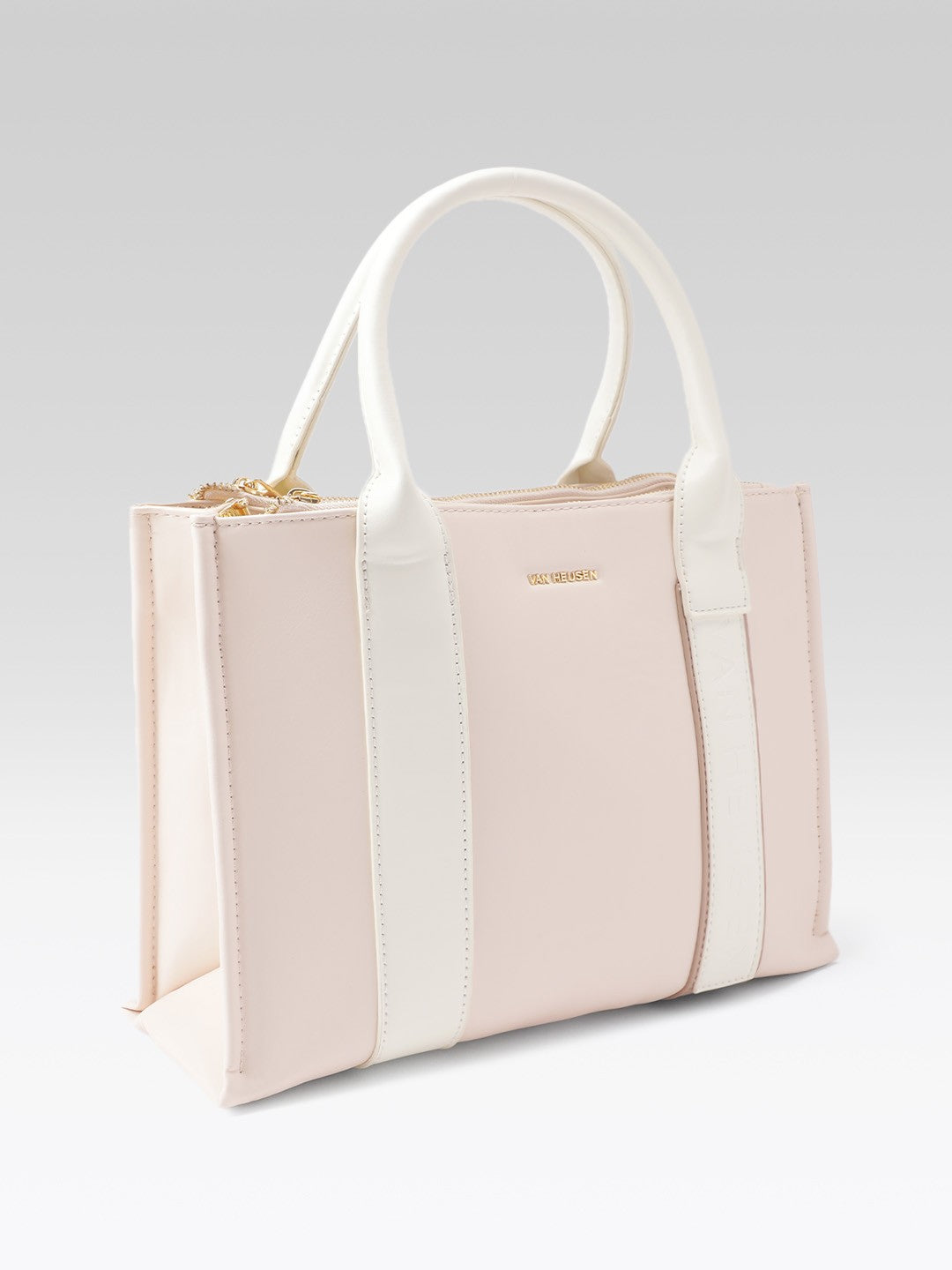 Colour blocked Structured Handheld Bag
