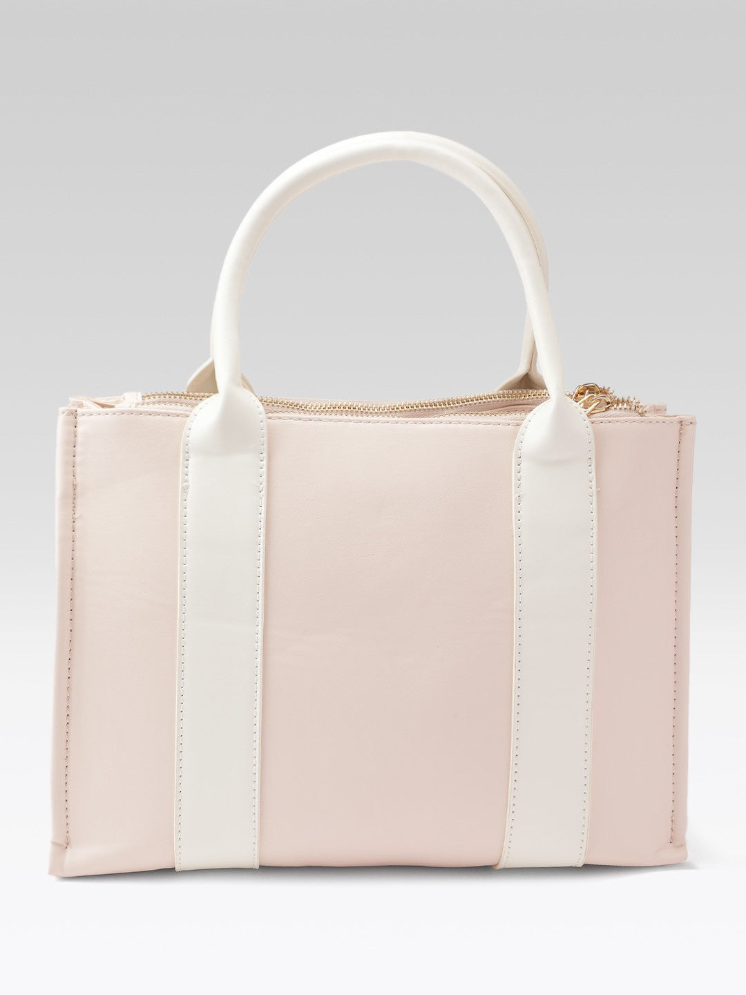 Colour blocked Structured Handheld Bag