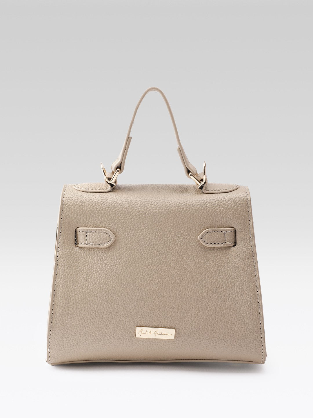 Textured Structured Satchel Bag