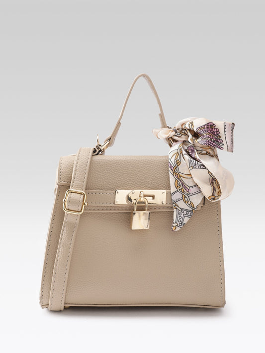 Textured Structured Satchel Bag